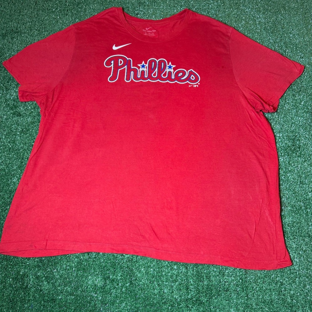 Nike Philadelphia Phillies Trea Turner 7 Red MLB T-Shirt Mens 2XL